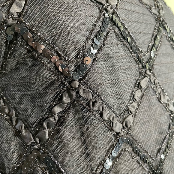 Vintage Prophecy Women’s Black Formal Sequined Spaghetti Strap Top - Size 14 - Picture 5 of 5